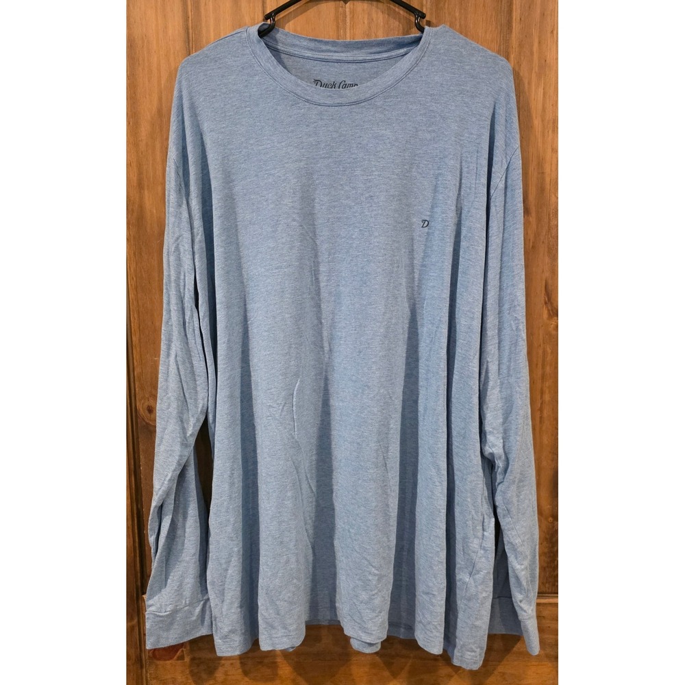 Duck Camp Long Sleeve T-Shirt Mens‎ 3XL Blue Excellent Heathered Outdoor Tee